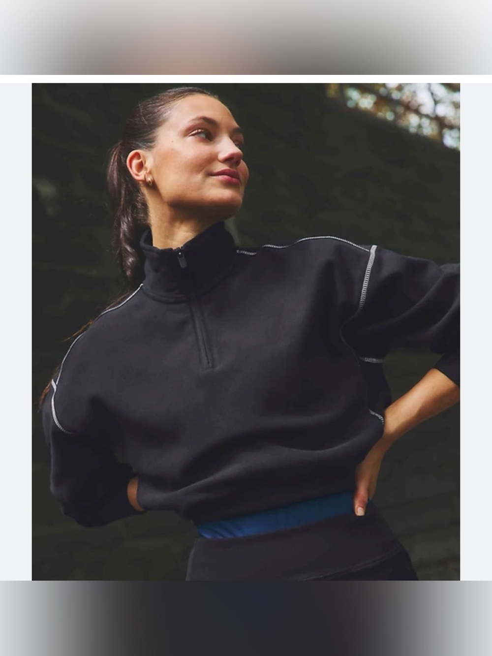 Athleta 1/4 quarter zip pullover L